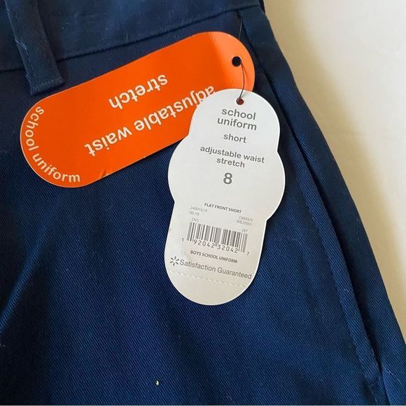 Boys school uniform Navy Blue Shorts NWT size 8 - Picture 4 of 4